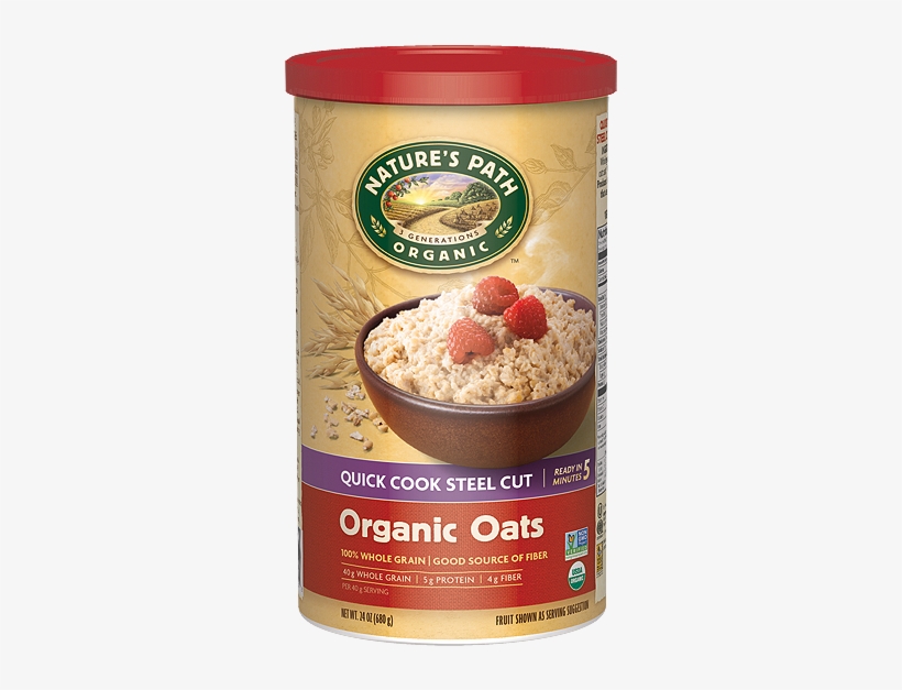 Quick Cook Steel Cut Oats - Nature's Path Organic Oats, transparent png download