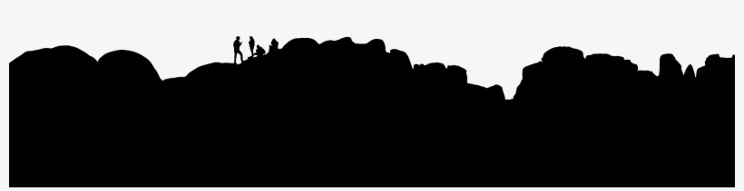 Silhouette Computer Icons Black And White Encapsulated - Silhouette Of A Hill Png, transparent png download