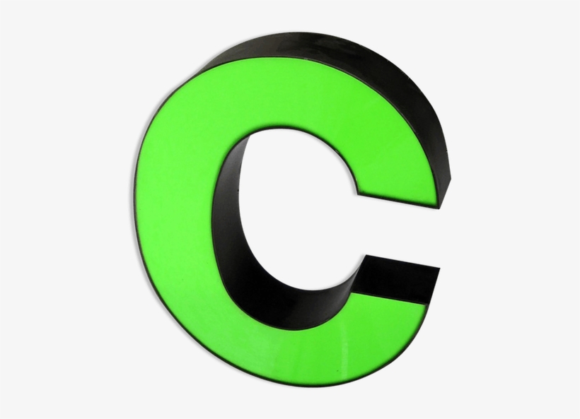 Graphic Freeuse Letter Metal Green Industrial Ui Jn - Letter, transparent png download