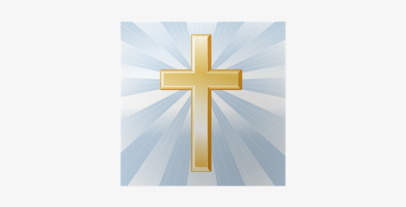 Christianity Symbol, Golden Cross, Crucifix Poster - Crucifix, transparent png download