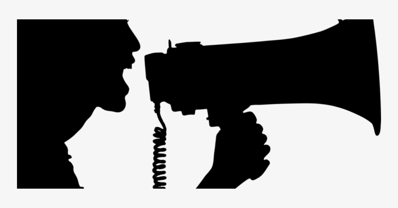 Silhouette Megaphone, transparent png download