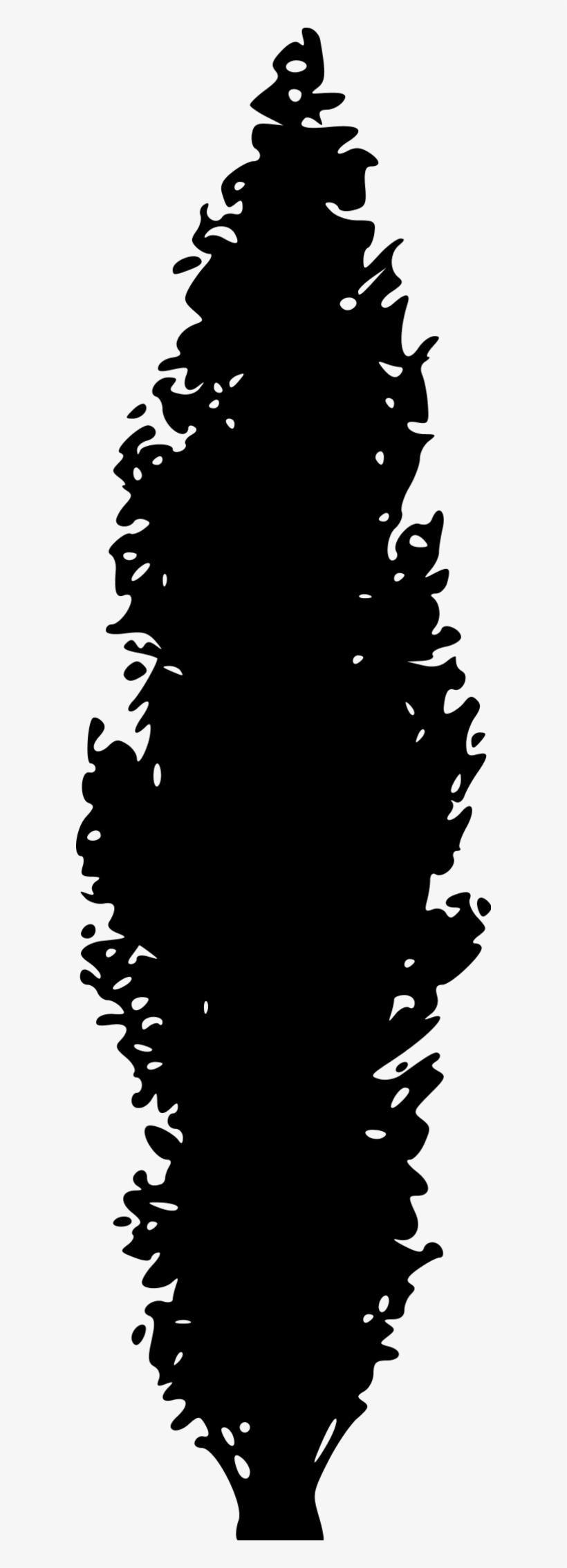 Fall Tree Silhouette - Pine Tree Silhouette, transparent png download