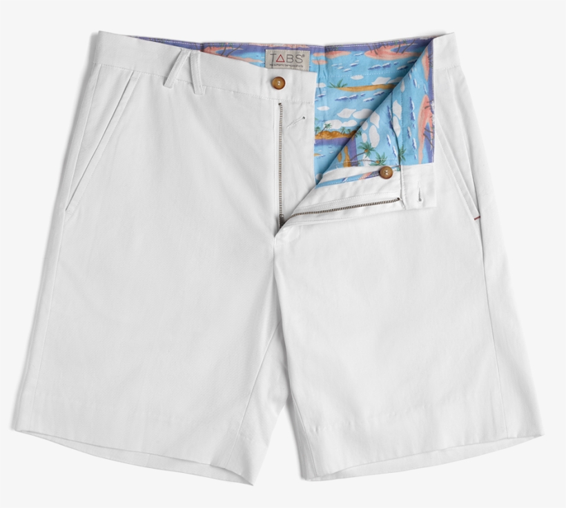 Mens Bermuda Shorts Easter Lily White - Mens Bermuda Shorts, transparent png download