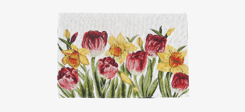 Garden - Home Concepts Set Of 4 Garden Flowers Tapestry Placemats, transparent png download