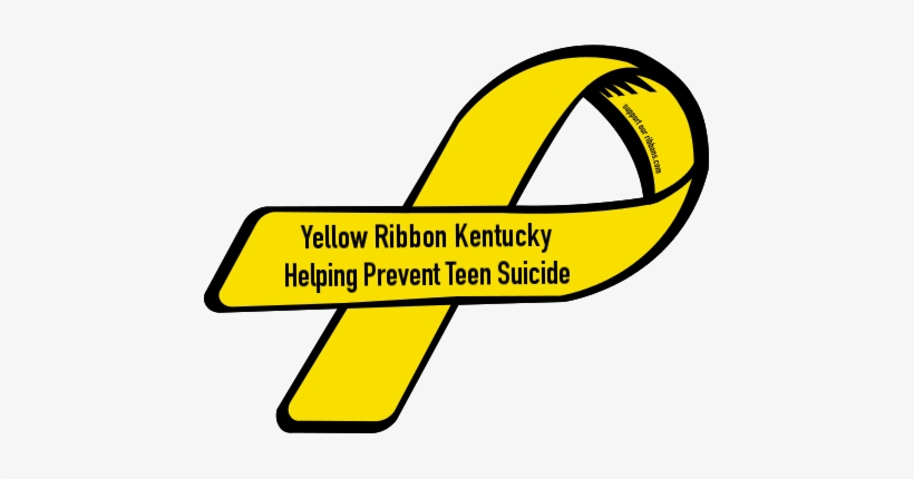 Yellow Ribbon Kentucky / Helping Prevent Teen Suicide - Spina Bifida Yellow Ribbon, transparent png download