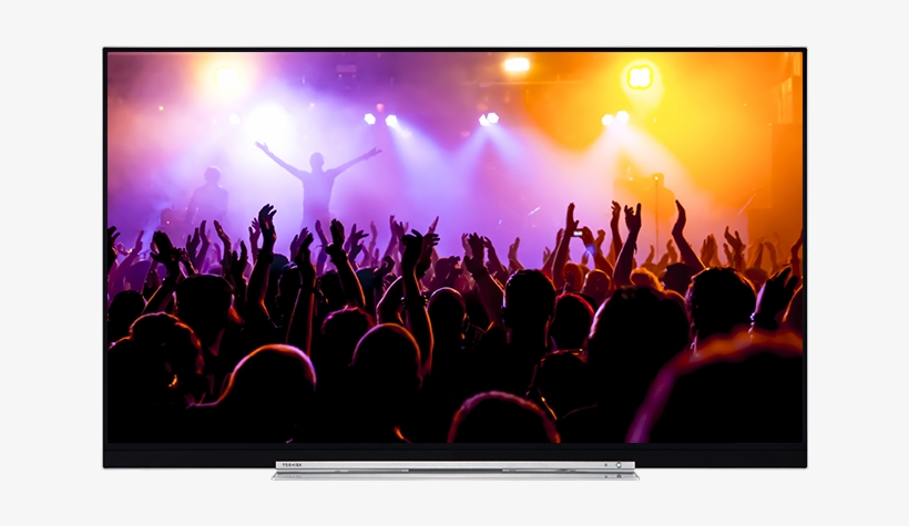 49" Toshiba Xuhd Tv - Big Crowds At A Concert, transparent png download