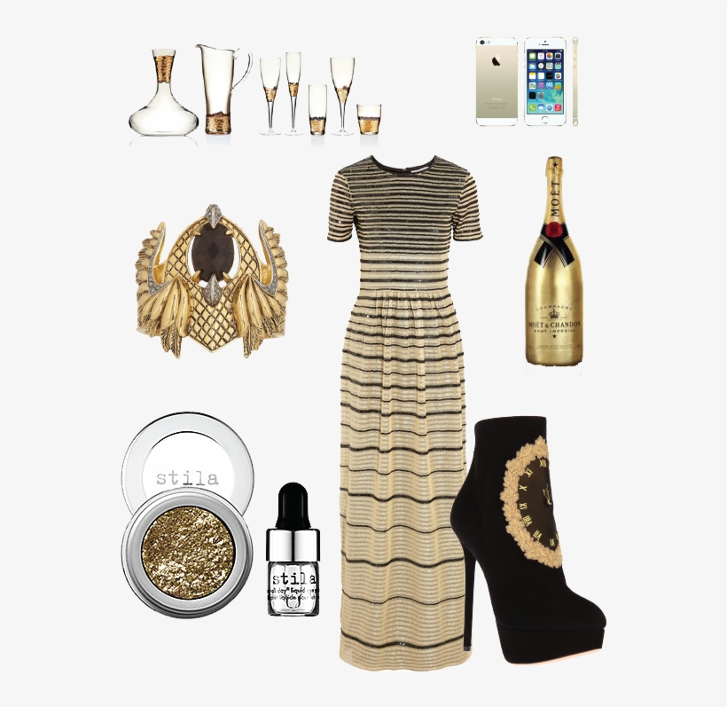 All Gold Everything, A New Year's Eve Wish List - Stila Magnificent Metals Eyeshadow With Primer Comex, transparent png download