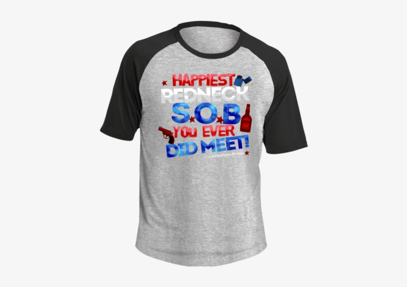 Happiest Redneck Ss Baseball T Shirt Xs 4x - Fortnite Just Play It Logo, transparent png download