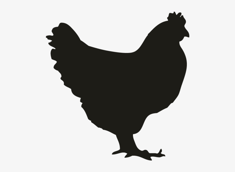 Chicken Silhouette Png - Chicken Decal, transparent png download