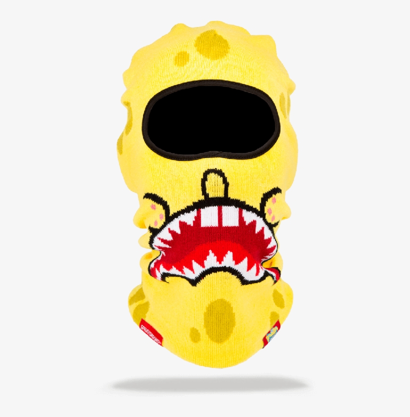 Sprayground Spongebob Shark Mouth Ski Mask, transparent png download