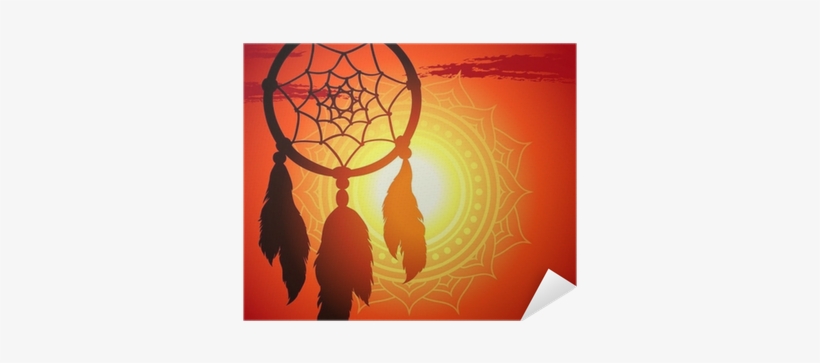 Dream Catcher, Silhouette Of A Feather On A Background - Concept Of Dreams And Their Interpretations, transparent png download