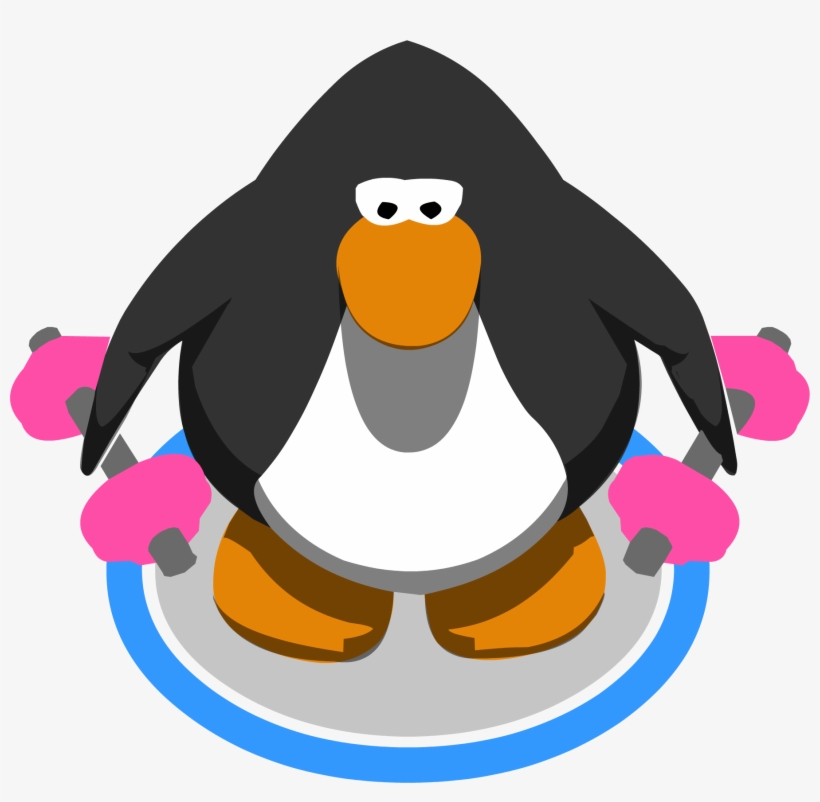 Pink Hand Weights - Club Penguin Sprite, transparent png download