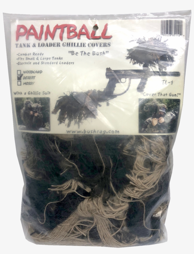 Paintball Tank & Loader Ghillie Covers - Paintball Tank, transparent png download