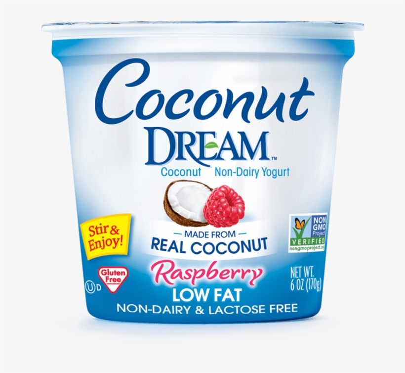 Coconut Non-dairy Yogurt, Raspberry - Coconut Dream Low Fat Coconut Yogurt, Blueberry - 6, transparent png download