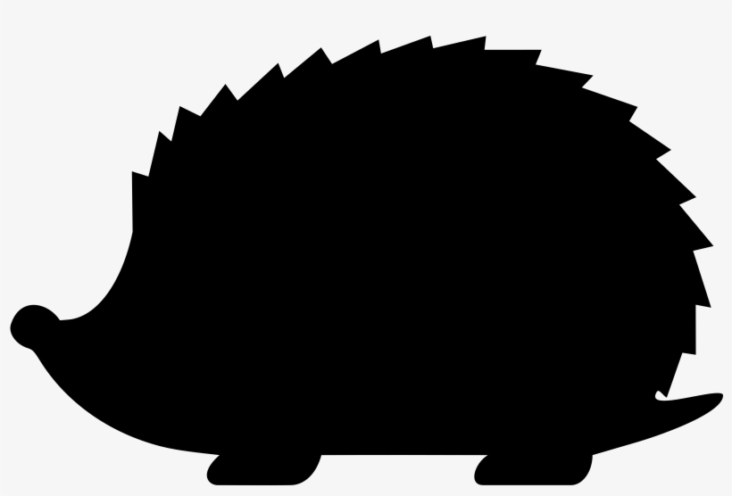 Hedgehog Silhouette By Spacefem - Hedgehog Silhouette, transparent png download