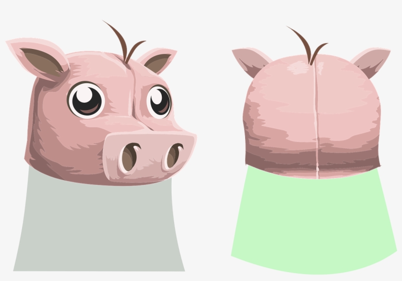 Pig, Face, Animal, Cute, Head, Domestic - Clip Art, transparent png download