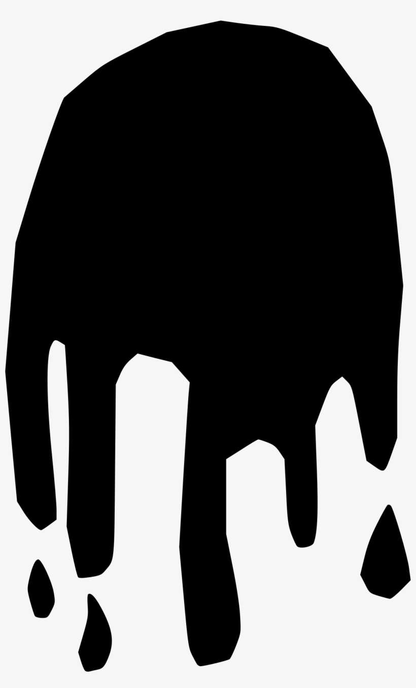 Slime Big Image Png - Black And White Simple Elephant Silhouette, transparent png download