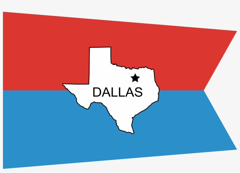 Open - Old Dallas Flag, transparent png download