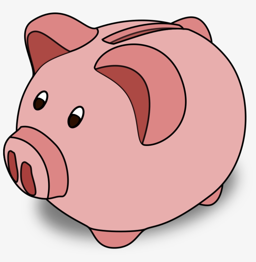Cartoon Pig - Money Saving Pig Cartoon, transparent png download