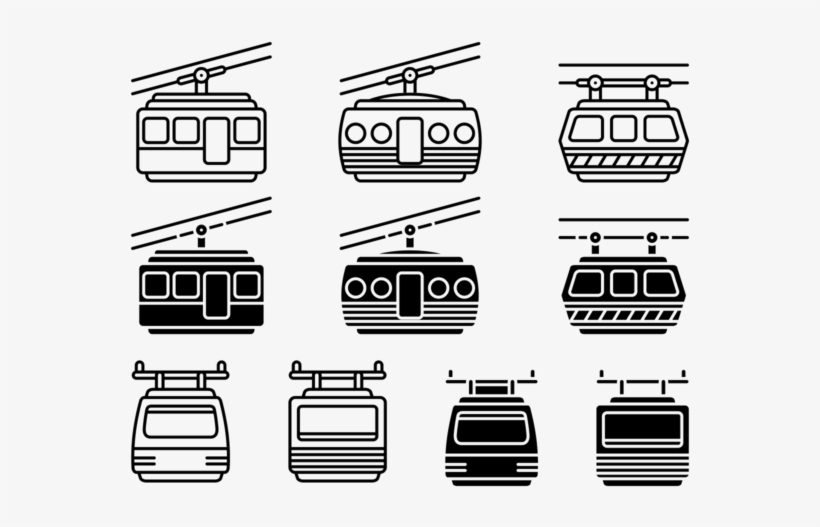 Cable Car Vector Icons - Car, transparent png download