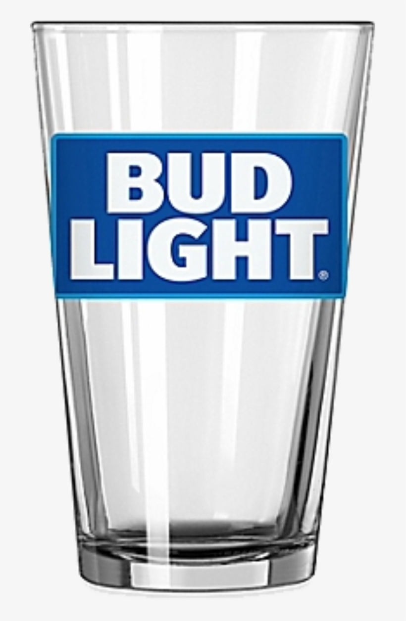 Bud Light 16 Oz Pint Glass - Bud Light Pint Glasses, 2pk, Clear, transparent png download