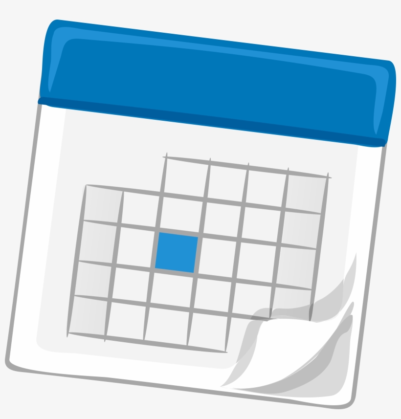 Calendar - Calendar Clipart Blue, transparent png download
