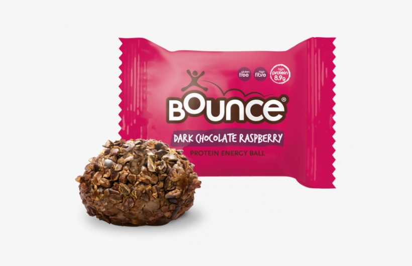 Dark Chocolate Raspberry From £19 - Bounce Protein Bomb Energy Ball - Hazelnut Cacao (12x42g), transparent png download
