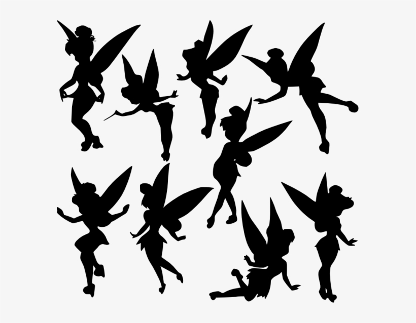 Peter Pan Tinker Bell Png - Tinkerbell Silhouette, transparent png download