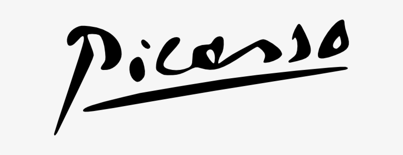 Free Vector Picasso Signature Clip Art - Picasso Signature, transparent png download