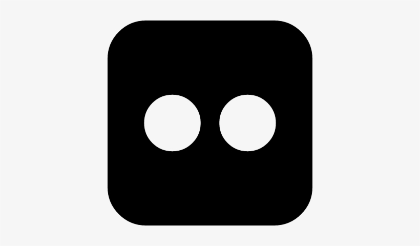Flickr Logo Variant Of Two Dots In A Rounded Square - Flickr Icon Svg, transparent png download