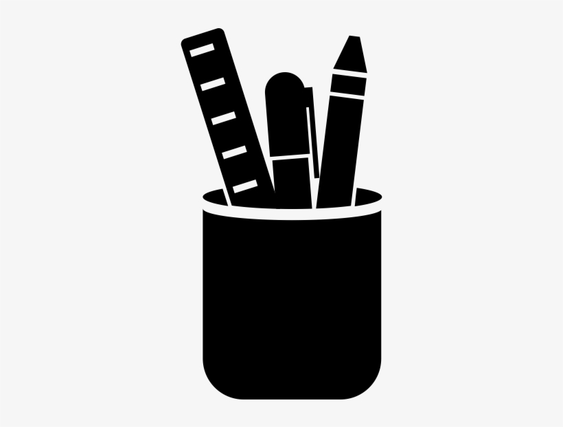 East Austin College Prep Black And White Stock - School Supplies Icon Png, transparent png download