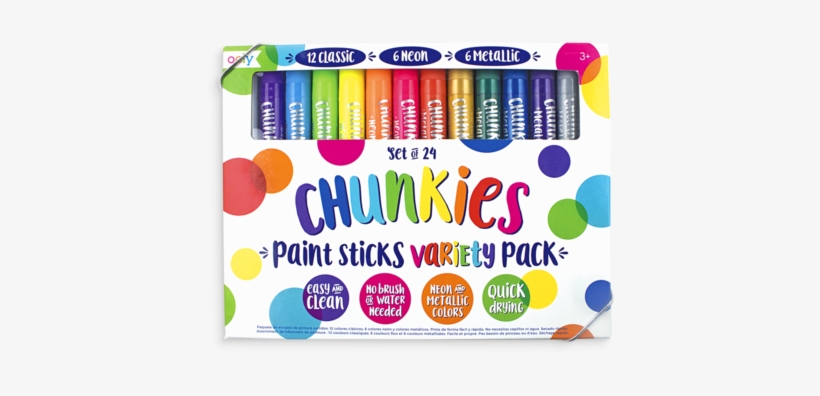Chunkies Paint Sticks Variety Pack - Ooly - Chunkies Paint Sticks | Scout & Co, transparent png download