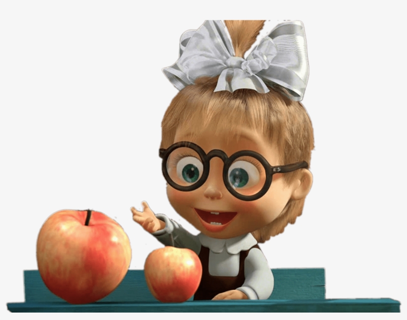 Baby Masha And Two Apples Png - Masha Cartoon Beauty Full, transparent png download
