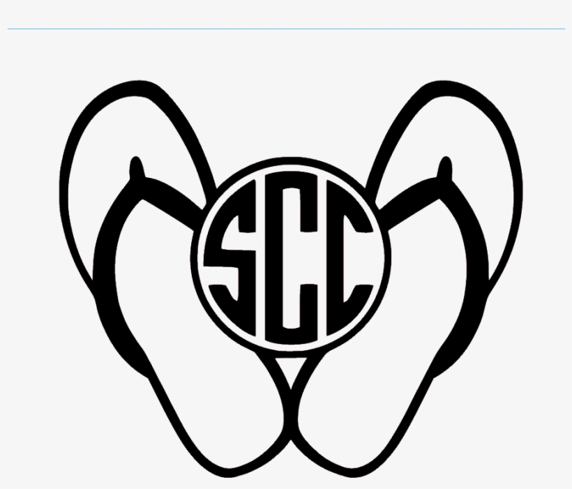 Flip Flop Monogram - Monogram, transparent png download