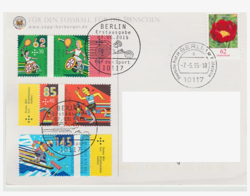 Sports Charity (issued 07 05 2015) With First Day Special - Paper, transparent png download