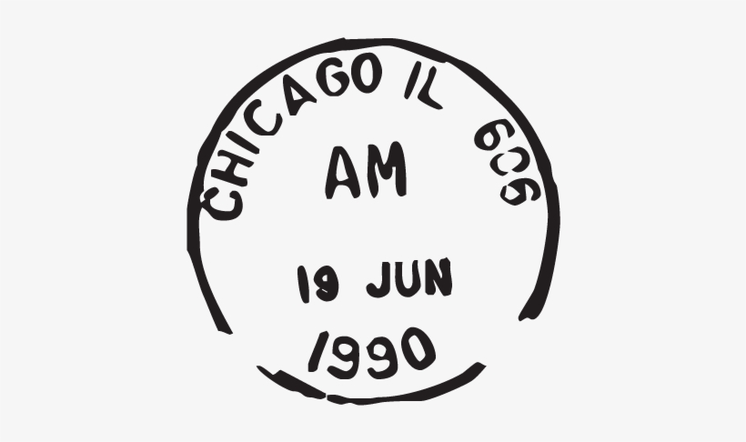 Chicago Il Postmark Wall Quotes™ Wall Art Decal - Dibrugarh University, transparent png download