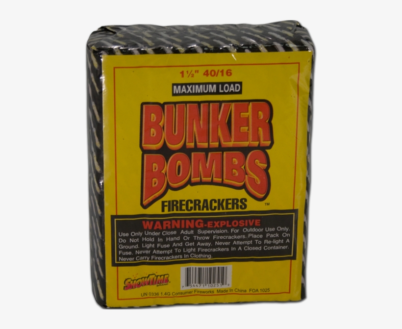 Bunker Bomb Firecrackers - Bunker Bombs Fireworks, transparent png download