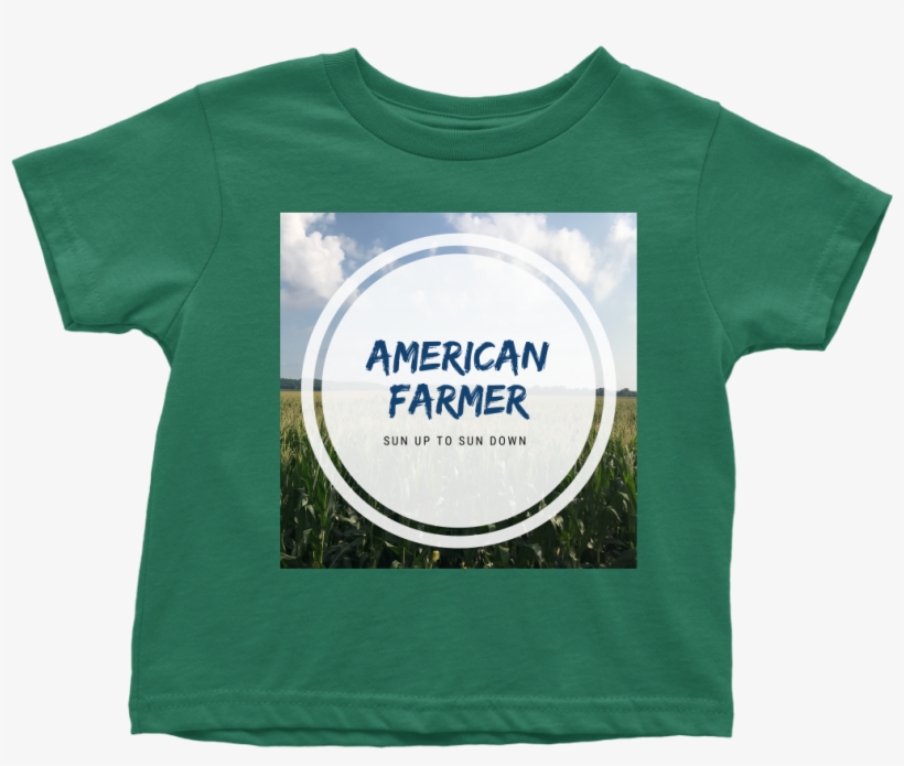 American Corn Field Toddler T Shirt Grass Green - T-shirt, transparent png download