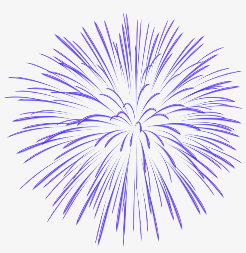 Banner Blue Firework Transparent Image Gallery Yopriceville - Purple Fireworks Transparent, transparent png download