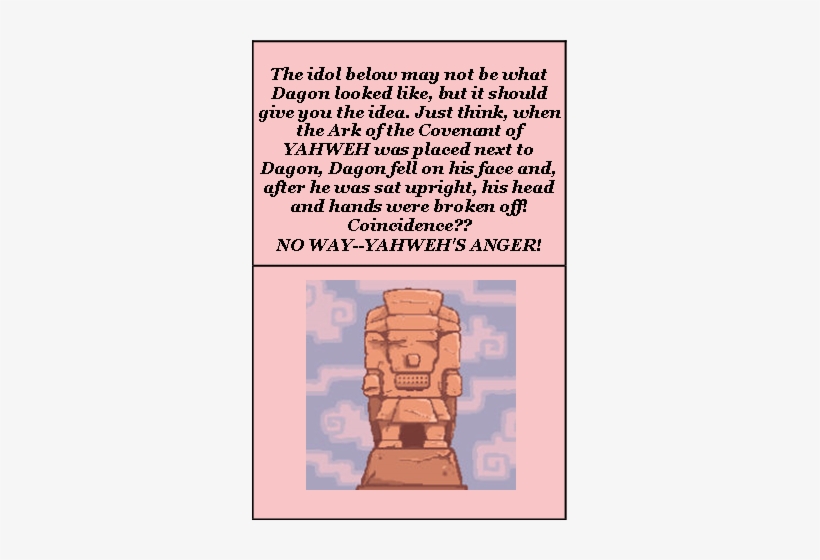 After The Philistines Had Captured The Ark Of Elohim, - Idol, transparent png download