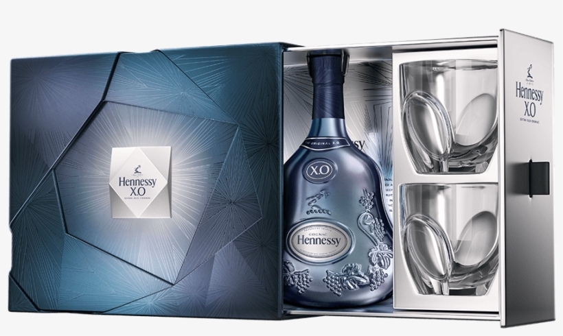 Hennessy Xo Cognac Ice Experience & 2 Glasses Pack - Hennessy Xo Limited Edition, transparent png download