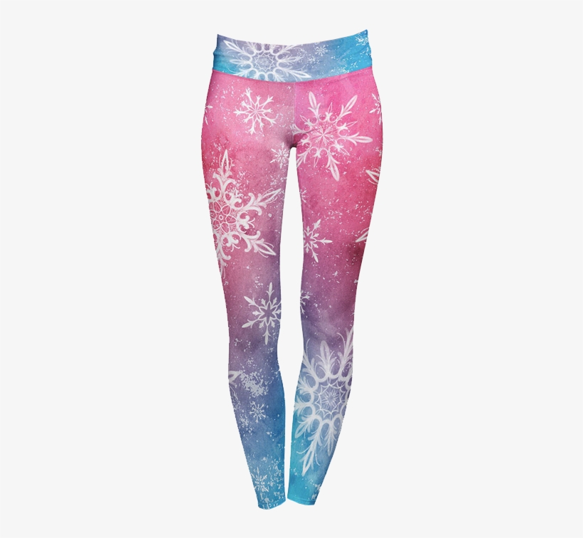 Snowflake Leggings Transparent Background Festive Clothing - Leggings, transparent png download