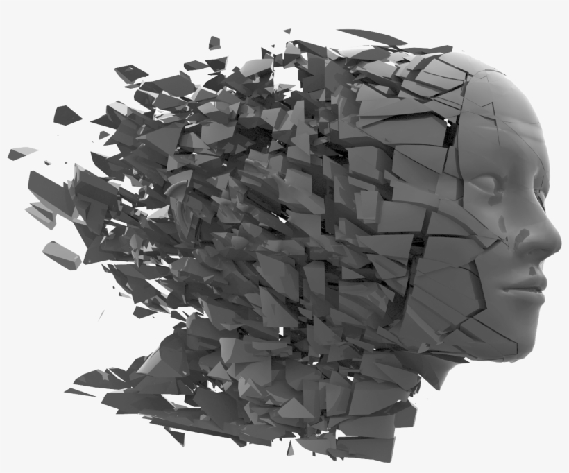 Shattered Head Bw - Experimental Design And Analysis For Psychology By, transparent png download