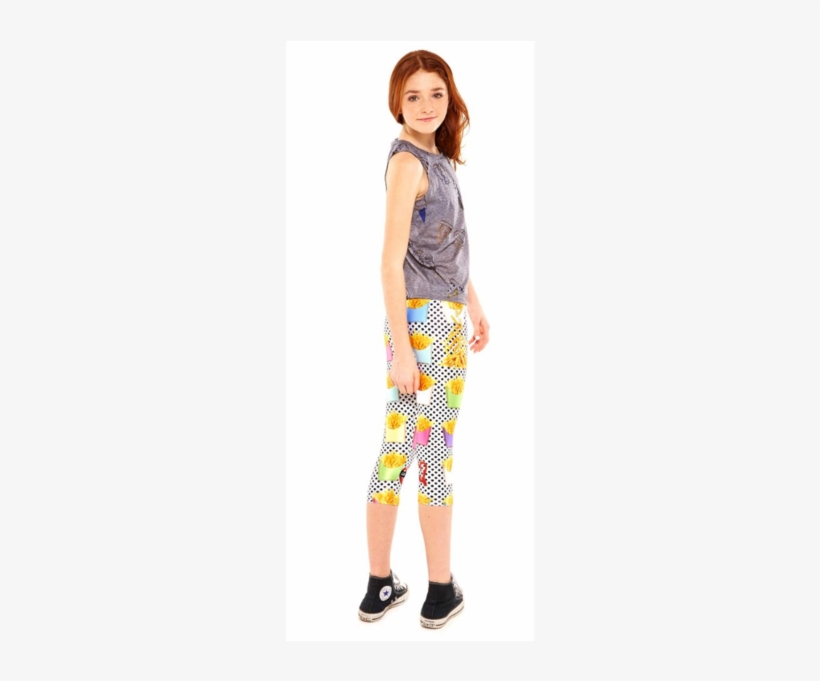 Terez "french Fry Haven Leggings" Shop Gypsy Girl - .com, transparent png download