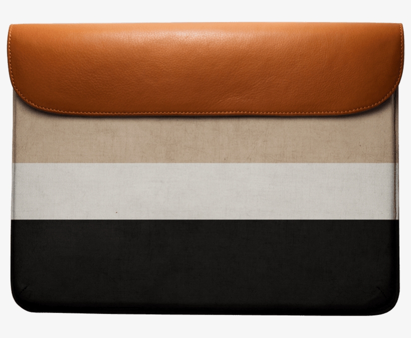Dailyobjects Natural Cream And Black Real Leather Envelope - Nyx Professional Makeup Laptop Envelope Bag Free, transparent png download