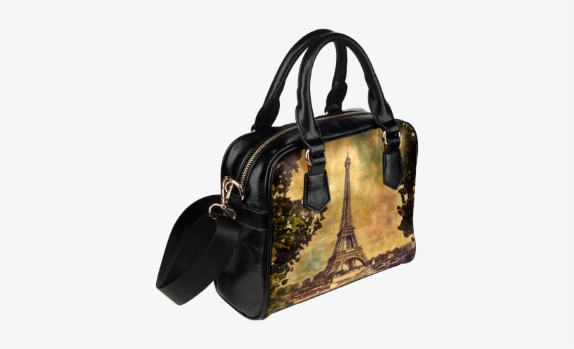 Interestprint Paris Eiffel Tower Women Leather Shoulder - Snoopy Women Shoulder Handbag, transparent png download