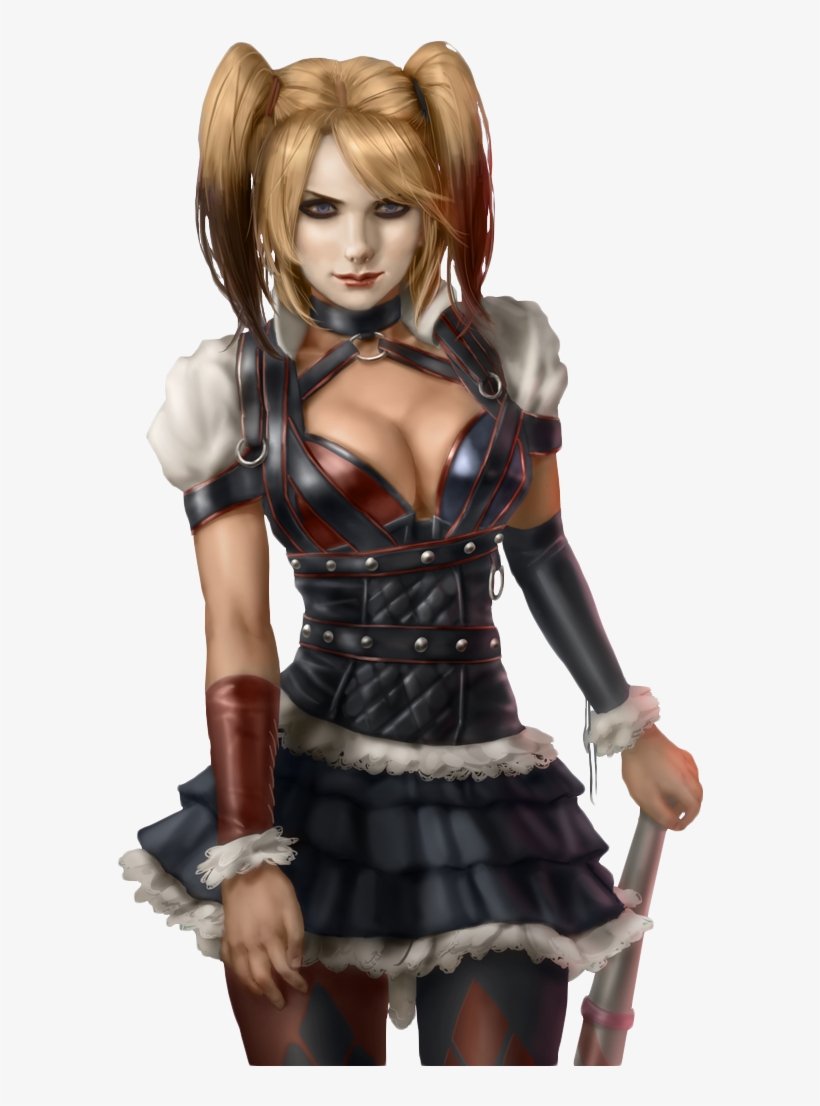 Harley Quinn - Harley Quinn Arkham Knight Hair, transparent png download