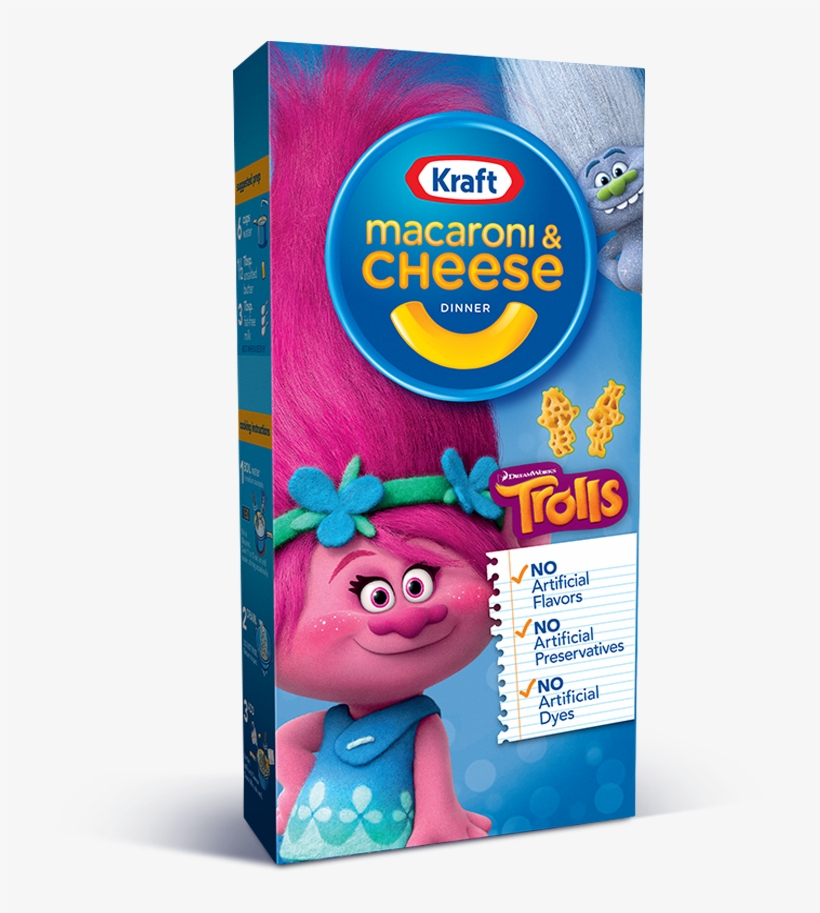 Kraft Trolls Macaroni & Cheese 5.5 Oz, transparent png download