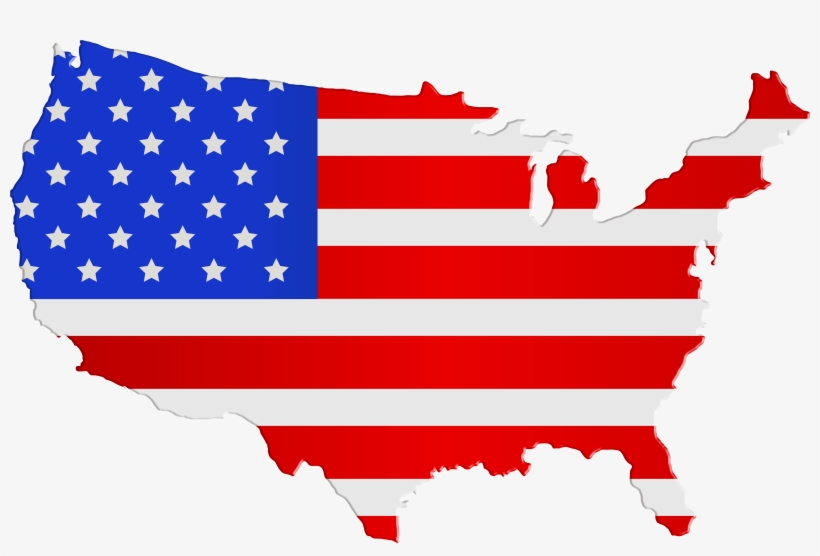 Usa Map Flag Png, transparent png download