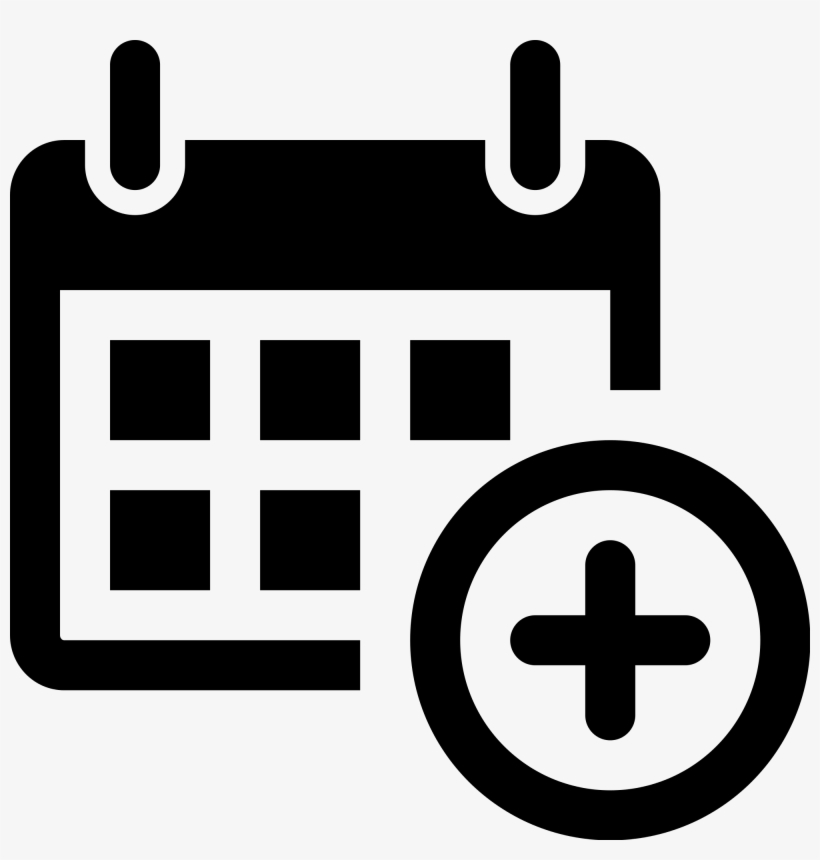 Open - Calendar Icon Plus Sign, transparent png download